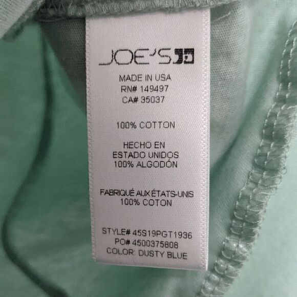 Joe's Jeans Collection Peplum Tee Dusty Blue Mint - Picture 7 of 8